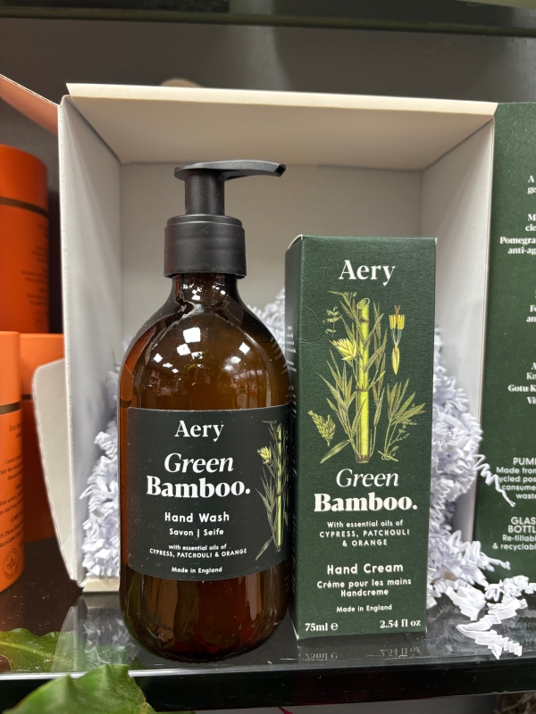 Aery Green Bamboo Hand therapy set