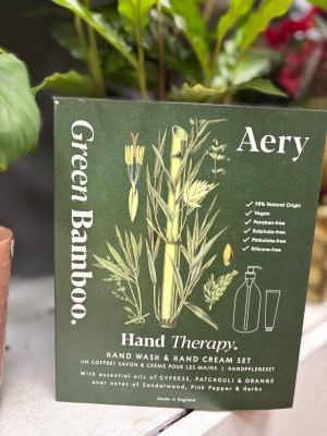 Aery Green Bamboo Hand therapy set