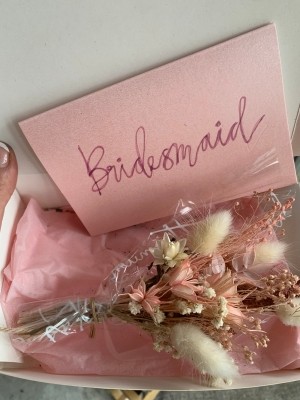 Bridesmaids hand made cards and gift set