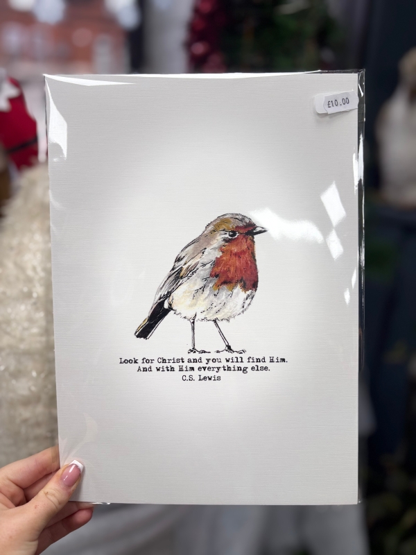 Portrait a4 a wee bird sings prints